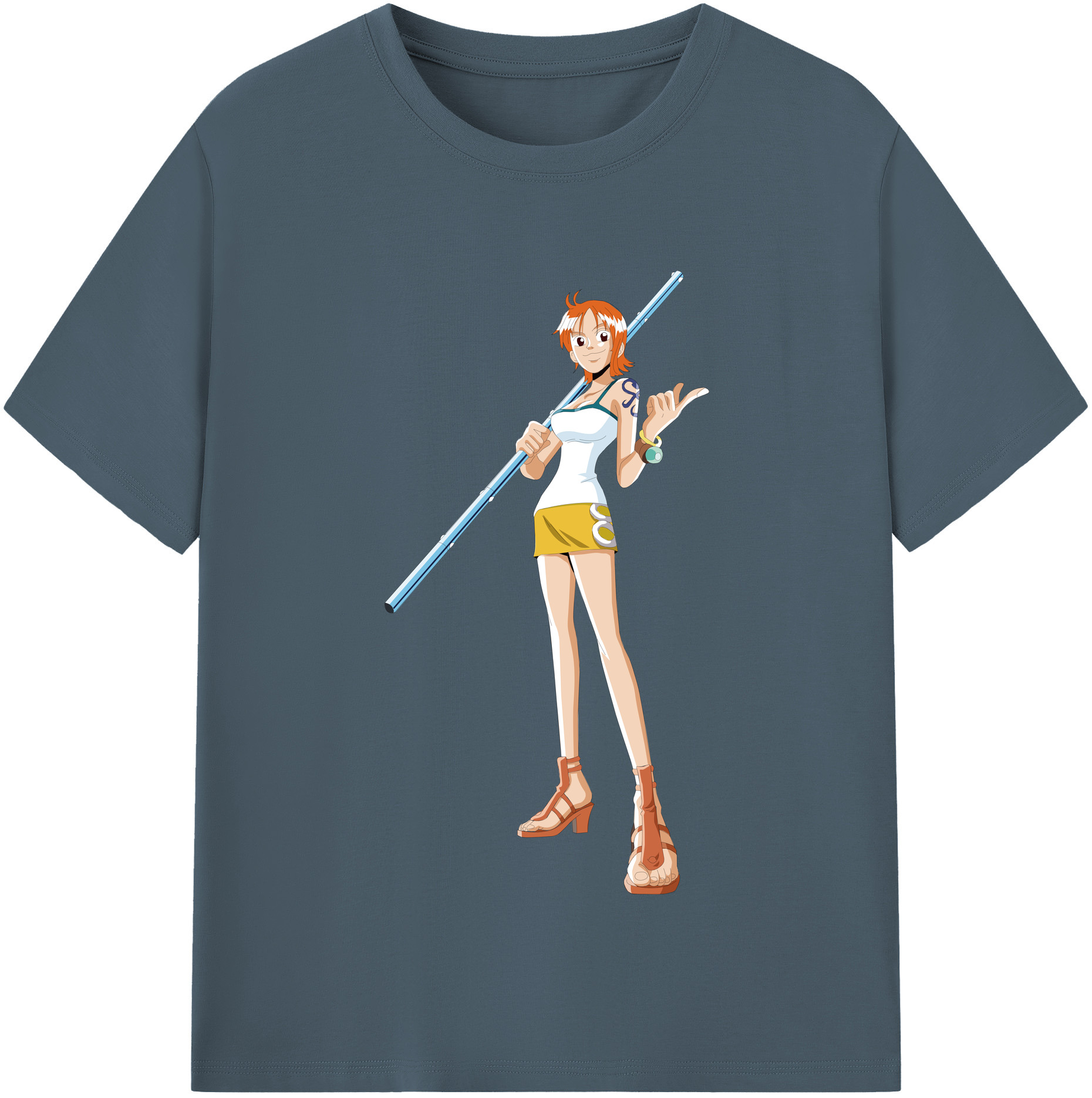 ワンピース ナミ ONE PIECE Nami 綿100％半袖Tシャツ（フロントプリント）